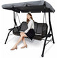 Replacement Cover for 3-Seater Garden Swing Waterproof UV Protection Gray Large