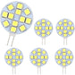 G4 LED Bulb Cool White 6000K Non-Dimmable 6-Pack
