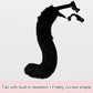 Grey Fox Tail Cat Ears Gloves Halloween Cosplay Costume Set