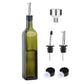 Glass Olive Oil Carafe Bottle 500ml Green Oil Vinegar Pour Spout Funnel