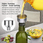 Glass Olive Oil Carafe Bottle 500ml Green Oil Vinegar Pour Spout Funnel