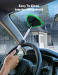 Windshield Washer Tool for Inside with 4 Reusable Washable Green Microfiber Pads