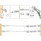30M/2mm Stainless Steel Wire Kit with M5 Tensioner for Plants, Clothesline, Railings