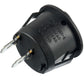 On/Off 2 Pin AC 6A(250V) 10A(125V) SPST Push Button Rocker Switches for Car Boat Truck Household, 10pcs Black Round