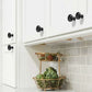 20PCS 29mm Vintage Black Door Knobs Drawer Handles Compatible with Furniture Cabinets Kitchen Doors