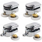 Shower Door Roller 4PCS Double Sliding Door Wheel Replacement Compatible with Shower Enclosure for 14mm Glass Hole