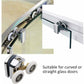 Shower Door Roller 4PCS Double Sliding Door Wheel Replacement Compatible with Shower Enclosure for 14mm Glass Hole