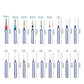 36 Piece Terminal Removal Tool Kit, Pin Extractor, Terminal Stripping Kit, Electrical Cable Connector