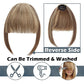 Clip In Hair Bangs Extensions 28cm Medium Brown French Stylish Hair Pieces