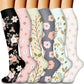 Compression Socks 6 Pairs Graduated Support for Running Sports Sizes S M MS Compatible with Improved Circulation Warm