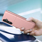 Compatible with Samsung Galaxy A16 5G 4G Compatible Case with Card Holder TPU PC Back Cover Rose Gold