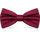 Pre-tied Bow Tie for Men, Tux Bow Tie Adjustable Formal Neck Bow Tie Satin Bow Tie for Party Wedding (Red)
