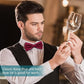 Pre-tied Bow Tie for Men, Tux Bow Tie Adjustable Formal Neck Bow Tie Satin Bow Tie for Party Wedding (Red)