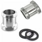 2 Pack Brass Faucet Adapter 22mm NPT Male to Male Aerator Connector Compatible with Sink Faucet Water Filter M24 to M22