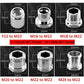 2 Pack Brass Faucet Adapter 22mm NPT Male to Male Aerator Connector Compatible with Sink Faucet Water Filter M24 to M22
