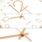Minimalist Wall Clock (Silver), 30 cm (12 inches) Modern Silent Wall Clock, Silent Quartz Movement