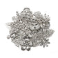 50g/lot Mixed Metal Flower Petals Filigree Wraps Clutches White