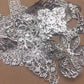 50g/lot Mixed Metal Flower Petals Filigree Wraps Clutches White