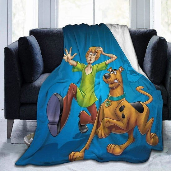S-coo-by-doo Soft Fleece Blankets for Sofa, Bed, Couch Luxurious Warm Blanket for All Seasons for Teens -x187 50x40in 125x100cm