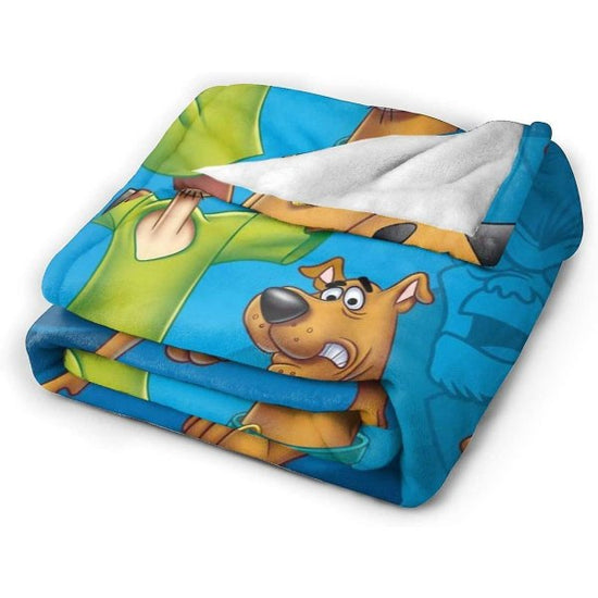S-coo-by-doo Soft Fleece Blankets for Sofa, Bed, Couch Luxurious Warm Blanket for All Seasons for Teens -x187 50x40in 125x100cm