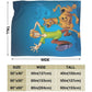 S-coo-by-doo Soft Fleece Blankets for Sofa, Bed, Couch Luxurious Warm Blanket for All Seasons for Teens -x187 50x40in 125x100cm
