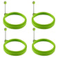 4 pcs silicone egg ring, egg rings non-stick, egg cooking rings, perfect fried shape or pancake rings