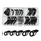 Fishing Rod Repair Kit 35pcs Alconite Ceramic Guide Rings Rod Eye Guides Wear-Resistant Compatible with Various Brands