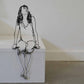 Metal Art Decor Modern 2D Figure Ornament Shelf Home Office Housewarming Gift