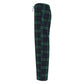 Kids Tartan Lounge Pants Navy Green Checks Size 9-10 Years