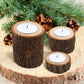 Wooden Candle Holder Rustic For Home Wedding Creative Decoration Comb