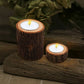 Wooden Candle Holder Rustic For Home Wedding Creative Decoration Comb