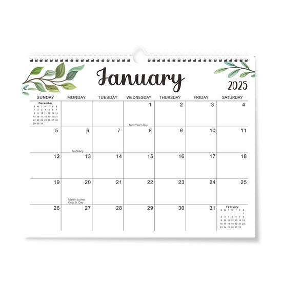 2025 Calendar - 14.5 x 11.4 inch 2025 Wall Calendar in Progress