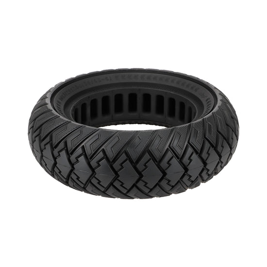 10-inch 10*3 off-road solid tire 255×80 non-slip explosion-proof tire 80/65-6 airless honeycomb tire Black Tire only