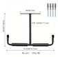 Heavy Duty Steel Storage Hook for Ceiling Rack Compatible with Hanging Bikes Tools Snowboard Fishing Rods White Storage System
