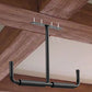 Heavy Duty Steel Storage Hook for Ceiling Rack Compatible with Hanging Bikes Tools Snowboard Fishing Rods White Storage System