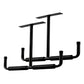 Heavy Duty Steel Storage Hook for Ceiling Rack Compatible with Hanging Bikes Tools Snowboard Fishing Rods White Storage System