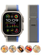 Trail Strap Compatible with Apple Watch Ultra 2 Series 9 8 7 6 5 3 for 49mm 45mm 44mm 42mm 41mm 40mm 38mm in Orange Beige