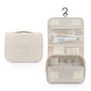 Travel Toiletry Bag for Women with Hook Beige Hanging Toiletry Bag