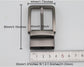 1.1 Inches to 1.5 Inches Belt Buckle 28mm to 38mm Single Prong Square Belt Buckles for Women Men
