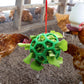 2pcs Chicken Vegetable Feeder Ball Hanging Feeding Toy, Poultry Fruit Holder Chicken Cabbage Feeder Treat Feeding Tool for Hens Chicken Coop Goose Duck Large Birds