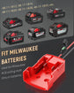 Power Wheel Adapter for Milwaukee M18 Battery, Peg-Perego Milwaukee Battery Adapter with Original Wire Harness Connector, DC Power Adapter Conversion for Peg-Perego Children&