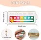 4PCS Social Battery Pin,My Social Battery Slider Pin,Funny Interactive Brooch Pins Lapel,Mood Enamel Pins 7 Days a Week for Backpacks Hat Bags Scarves Clothing