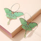 Butterfly Earrings for Women Unique Punk Insect Moth Drop Earrings Colorful Lightweight Acrylic Moth Wing Earrings Statement Earrings Party Jewelry