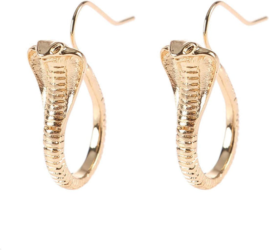 Vintage Cobra Dangle Earrings Personalized Animal Snake Hook Earrings for Women Punk Gothic Ear Jewelry