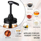 4 Pack Mason Canning Jar Syrup Dispenser Coffee Syrup Dispenser Pump Lids Set with Labels and Pen Honey Pump for 16 oz Regular Mouth Mason Canning Jars