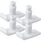 Walker Ski Glides, Universal Fit Walker Glides Mobility Accessory for Seniors, Walker Accessories for Safety and Stability, White, 4 Pack