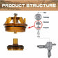 Bonnet and Poppet Repair Kit Fit for FEBCO 765-1 Inch & 1-1/4 Inch Febco Backflow Preventer and Pressure Vacuum Breaker Part 905-212 1 Pack