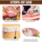 16.4ft Meat Netting Roll, Size 18, Elastic Smoked Meat Beef Poultry Ham Netting Cooking Meat Twine Net Cooked Food Mesh Bag for Meat Cooking or Drying Sausage Making