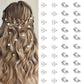 40 Pcs Mini Rhinestone Hair Clips Tiny Pearl Hair Clips Decorative Hair Clips Sparkly Crystal Hair Pins Silver White Hair Clips Wedding Bridal Hair Accessories for Girls Women