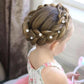 40 Pcs Mini Rhinestone Hair Clips Tiny Pearl Hair Clips Decorative Hair Clips Sparkly Crystal Hair Pins Silver White Hair Clips Wedding Bridal Hair Accessories for Girls Women